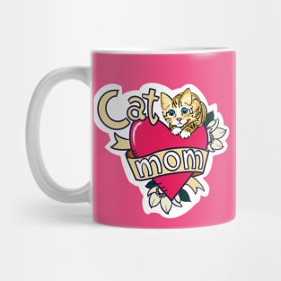 Cat Mom Tattoo Mug